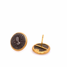 Load image into Gallery viewer, Antiquity 20K Yellow Gold Coin Earring Studs - Coomi

