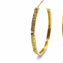 Load image into Gallery viewer, Rose Cut Diamond Hoops - Coomi
