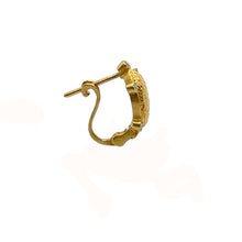 Load image into Gallery viewer, Gold and Diamond Huggy Hoop - Coomi
