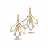 20K Small Labyrinth Drop Earrings with Diamond - Coomi