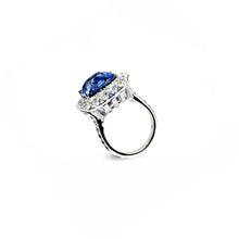 Load image into Gallery viewer, Trinity No Heat Sapphire &amp; Diamond Ring - Coomi
