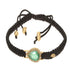 Luminosity Macrame Bracelet with Pear-Shaped Emerald and Diamonds - Coomi