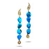 20K Affinity Turquoise Long Earrings - Coomi