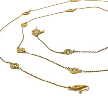 Load image into Gallery viewer, Eternity 20K Spaced Gold Necklace - Coomi
