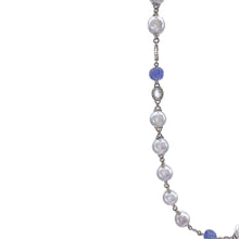 Load image into Gallery viewer, Akoya Pearl &amp; Tanzanite Necklace - Coomi
