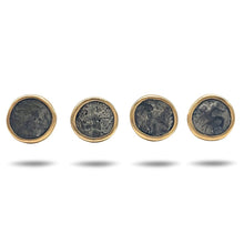 Load image into Gallery viewer, Antiquity Ancient Indo Greek Coin Buttons - Coomi
