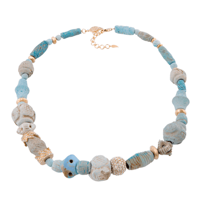 Antiquity 20K Egyptian Faience Bead Necklace