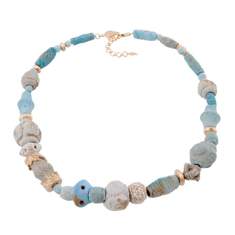Antiquity 20K Egyptian Faience Bead Necklace