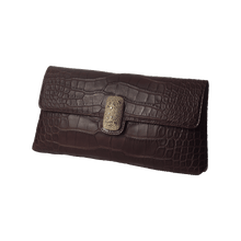 Load image into Gallery viewer, Antiquity Galano Brown Matte Alligator Leather Handbag - Coomi

