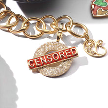 Load image into Gallery viewer, 20K &quot;Censored&quot; Diamond Pendant - Coomi
