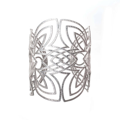 Lotus Flower Sterling Silver Cuff