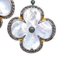 Load image into Gallery viewer, Mother of Pearl Flower Drop Earrings - Coomi
