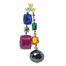 Load image into Gallery viewer, Trinity Multi-Colored Statement Earrings - Coomi
