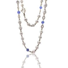 Load image into Gallery viewer, Akoya Pearl &amp; Tanzanite Necklace - Coomi
