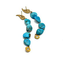 Load image into Gallery viewer, 20K Affinity Turquoise Long Earrings - Coomi
