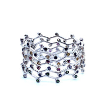 Load image into Gallery viewer, Terra Iolite Silver Bangle - Coomi
