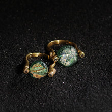 Load image into Gallery viewer, 20K Ancient Roman Glass Swivel Ring - Coomi
