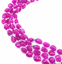 Load image into Gallery viewer, Trinity Burma Heated Ruby Beads Statement Necklace - Coomi
