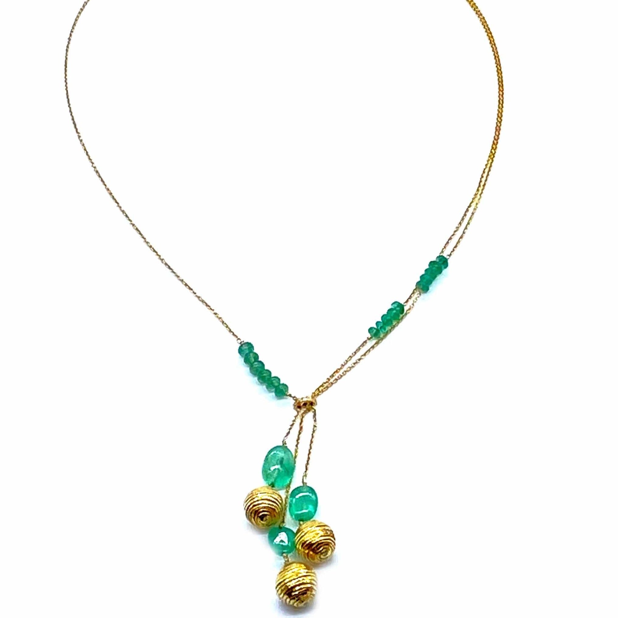 Eternity 20K Emerald Necklace - Coomi