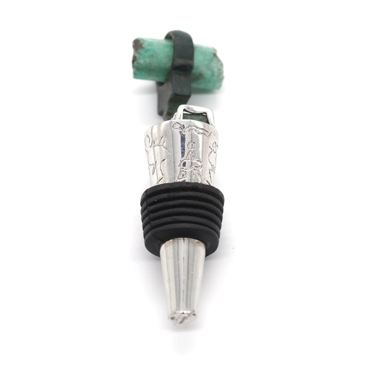 Sterling Silver Emerald Antiquity Stopper - Coomi