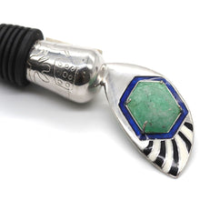 Load image into Gallery viewer, Sterling Silver with Rough Emeralds Stopper - Coomi
