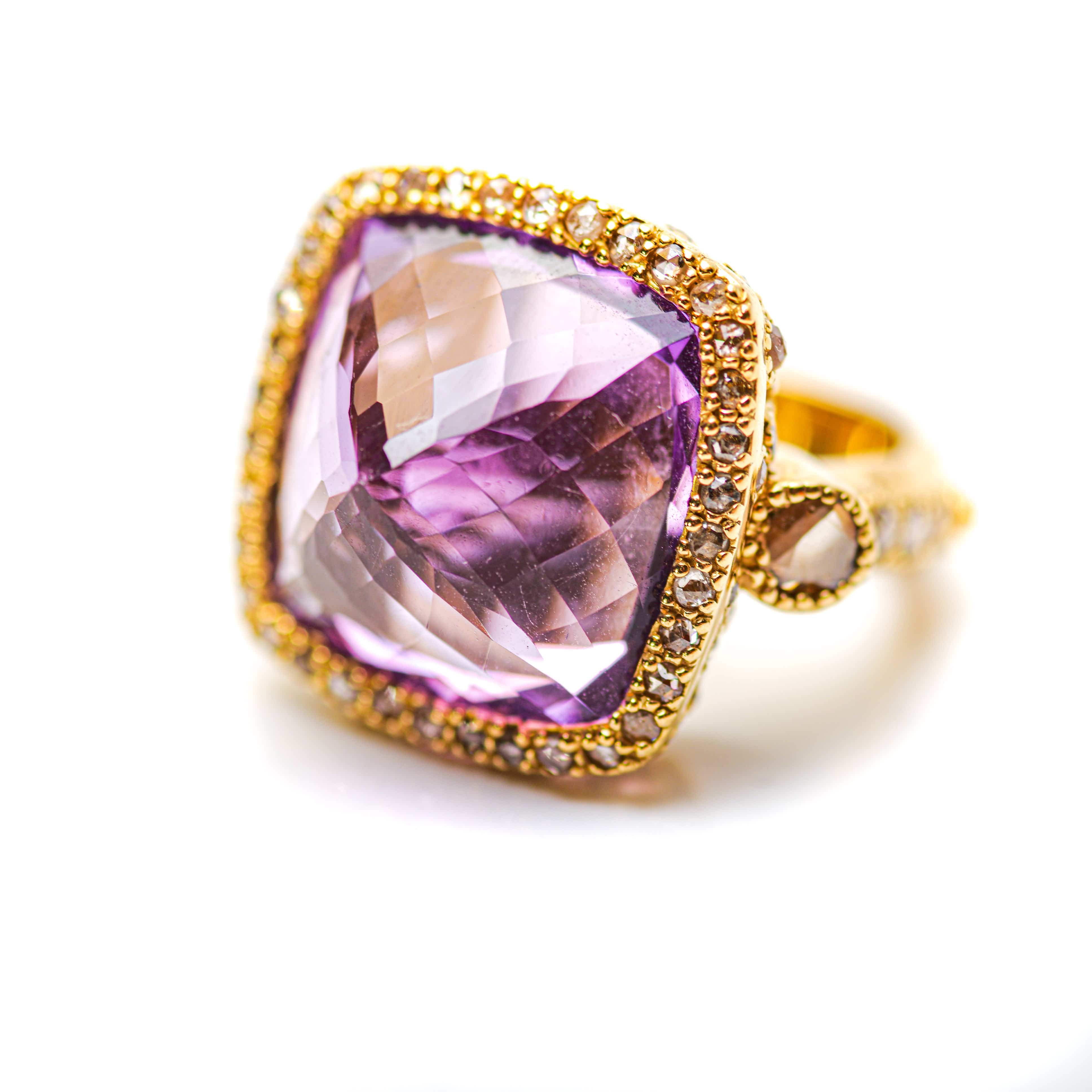 Affinity 20K Amethyst Ring - Coomi