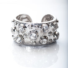 Load image into Gallery viewer, Sterling Silver Crystal Cuff - Coomi
