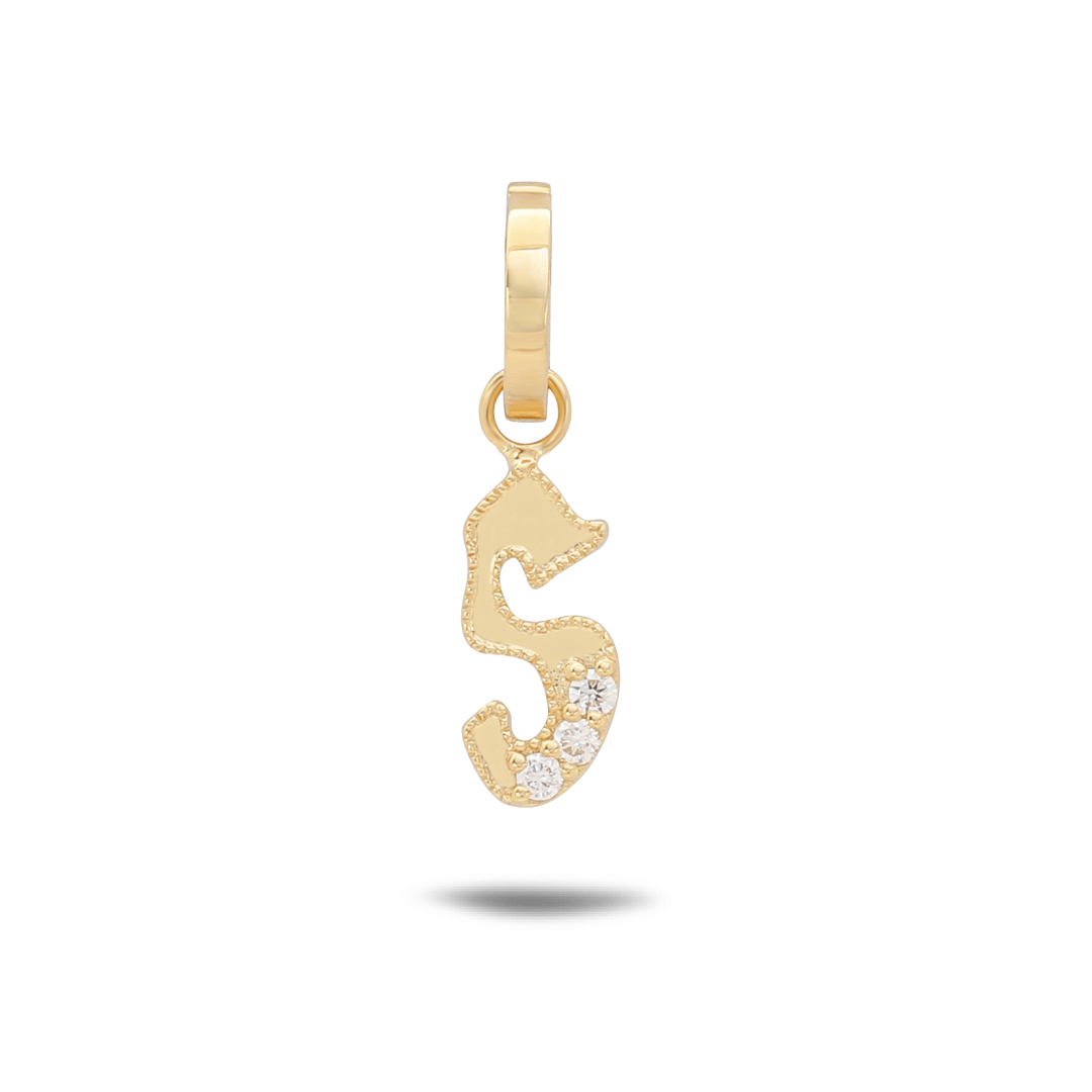 Letter S Initial Pendant - Coomi