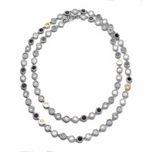 Load image into Gallery viewer, Sterling Silver 36in Necklace with Black Spinel, Crystals And Diamonds - Coomi
