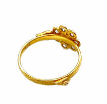 Load image into Gallery viewer, Eternity 20K Yellow Diamond Flower Ring - Coomi
