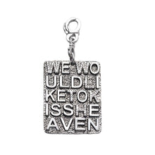 Load image into Gallery viewer, Sterling Silver &quot;We Would Like to Kiss Heaven&quot; Diamond Pendant - Coomi
