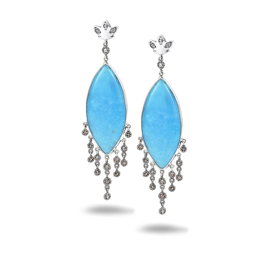 Silver Affinity Aurora Borealis Smithsonite Earrings - Coomi