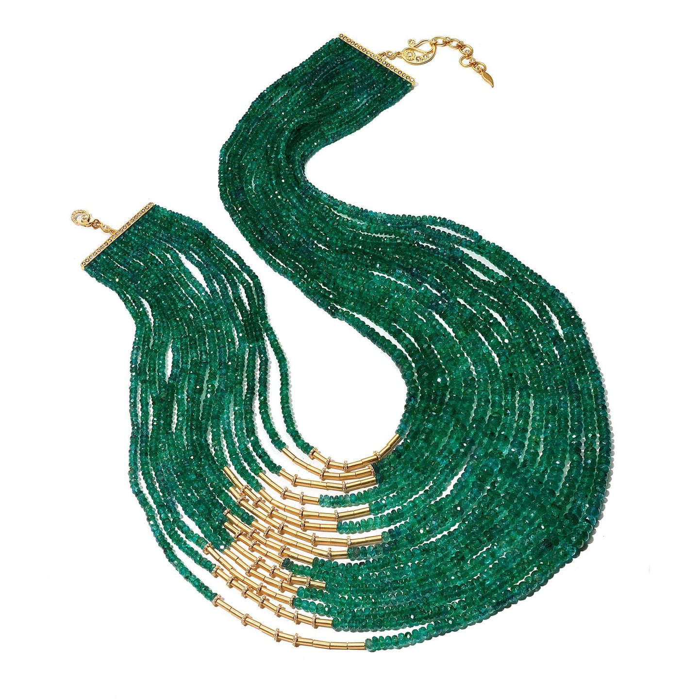 Affinity 20K Emerald Twist Necklace - Coomi
