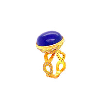 Load image into Gallery viewer, 20K Antiquity Yellow Gold Lapis Ring - Coomi
