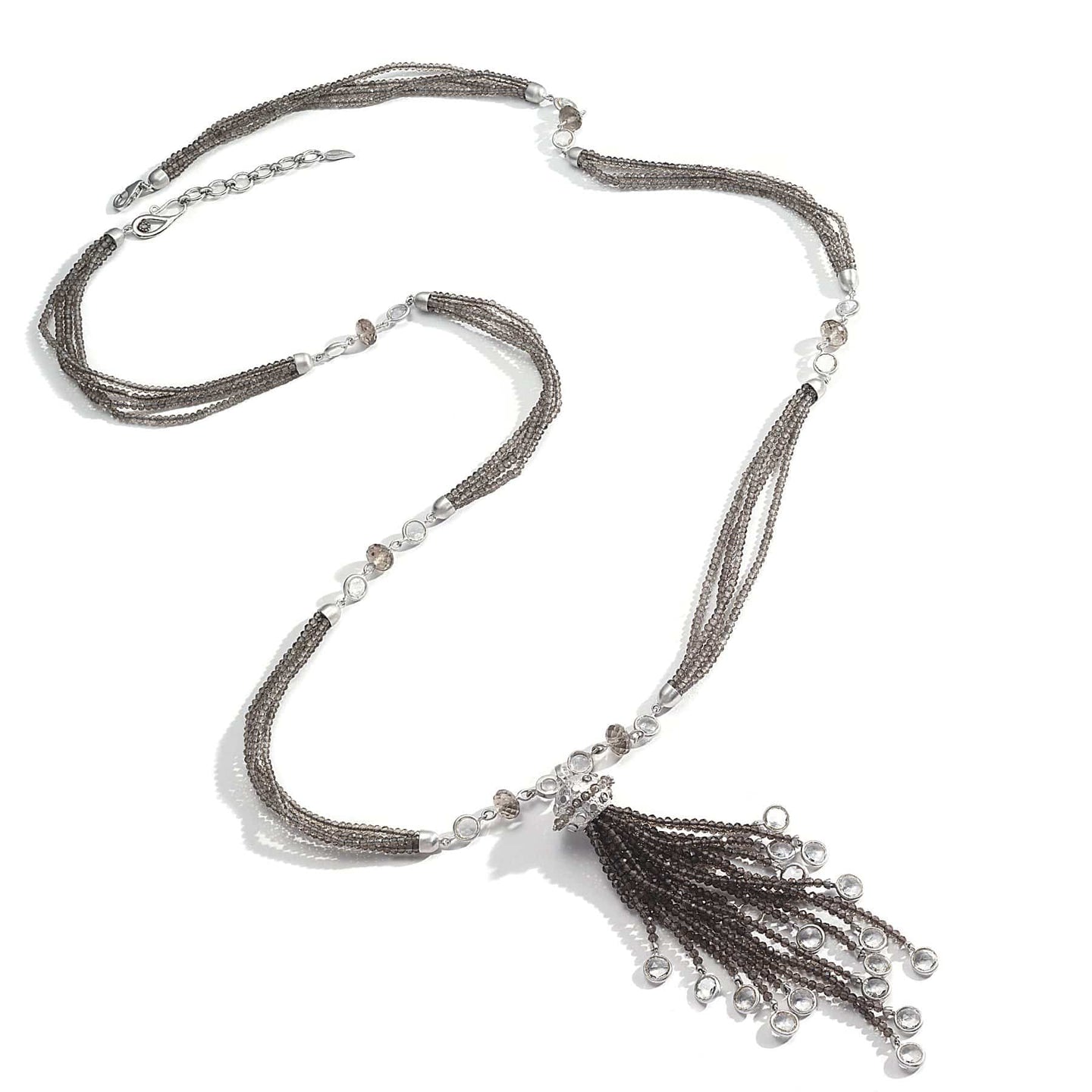 Affinity Sterling Silver Long Quartz Tassel Necklace - Coomi