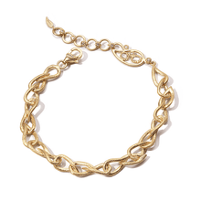 Load image into Gallery viewer, Gold Paisley Link Bracelet - Coomi
