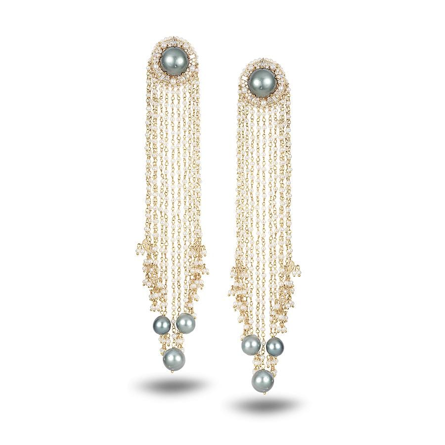 20K Affinity White Pearl Earrings - Coomi
