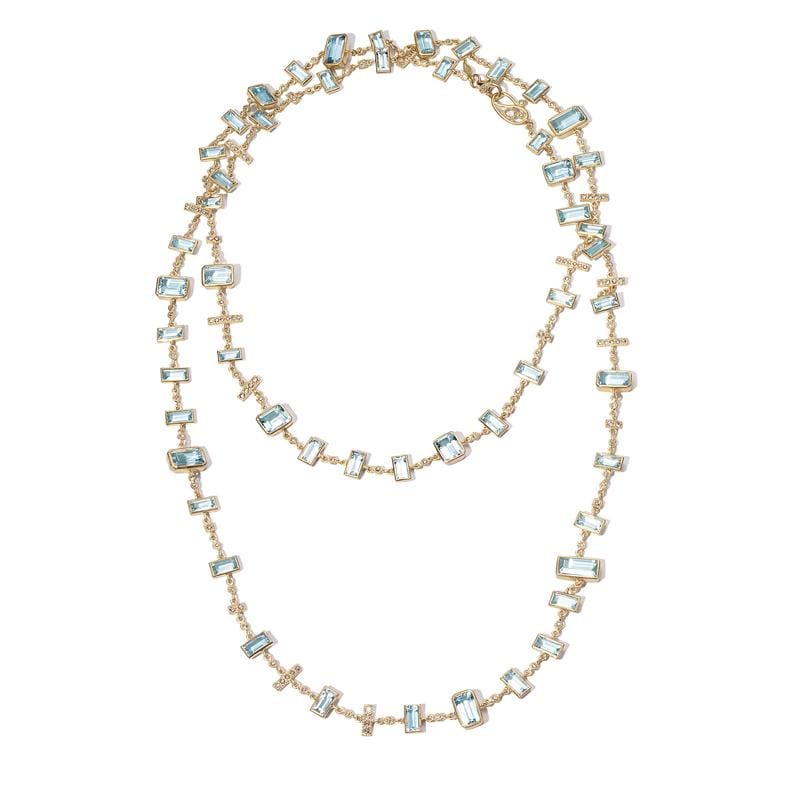 Affinity 20K Gold Aquamarine Necklace - Coomi