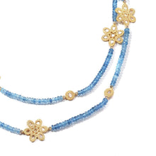 Load image into Gallery viewer, Affinity 20K Aquamarine and Rose Cut Diamond Necklace - Coomi

