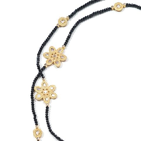 Affinity 20K Black Spinel Bead Necklace - Coomi