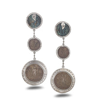 Load image into Gallery viewer, Triple Coin Earrings - Coomi
