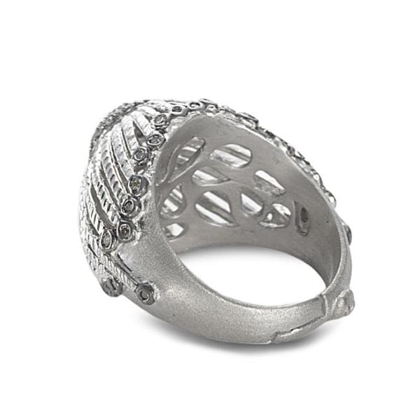 Diamond Dome Ring Set in Sterling Silver - Coomi