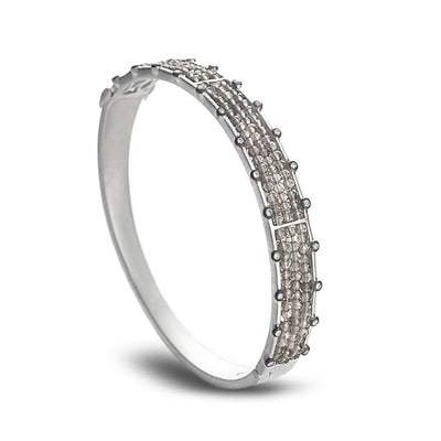 Smokey Quartz Sterling Silver Bracelet