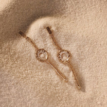 Load image into Gallery viewer, 20K Open Serenity Diamond Drop Earrings - Coomi
