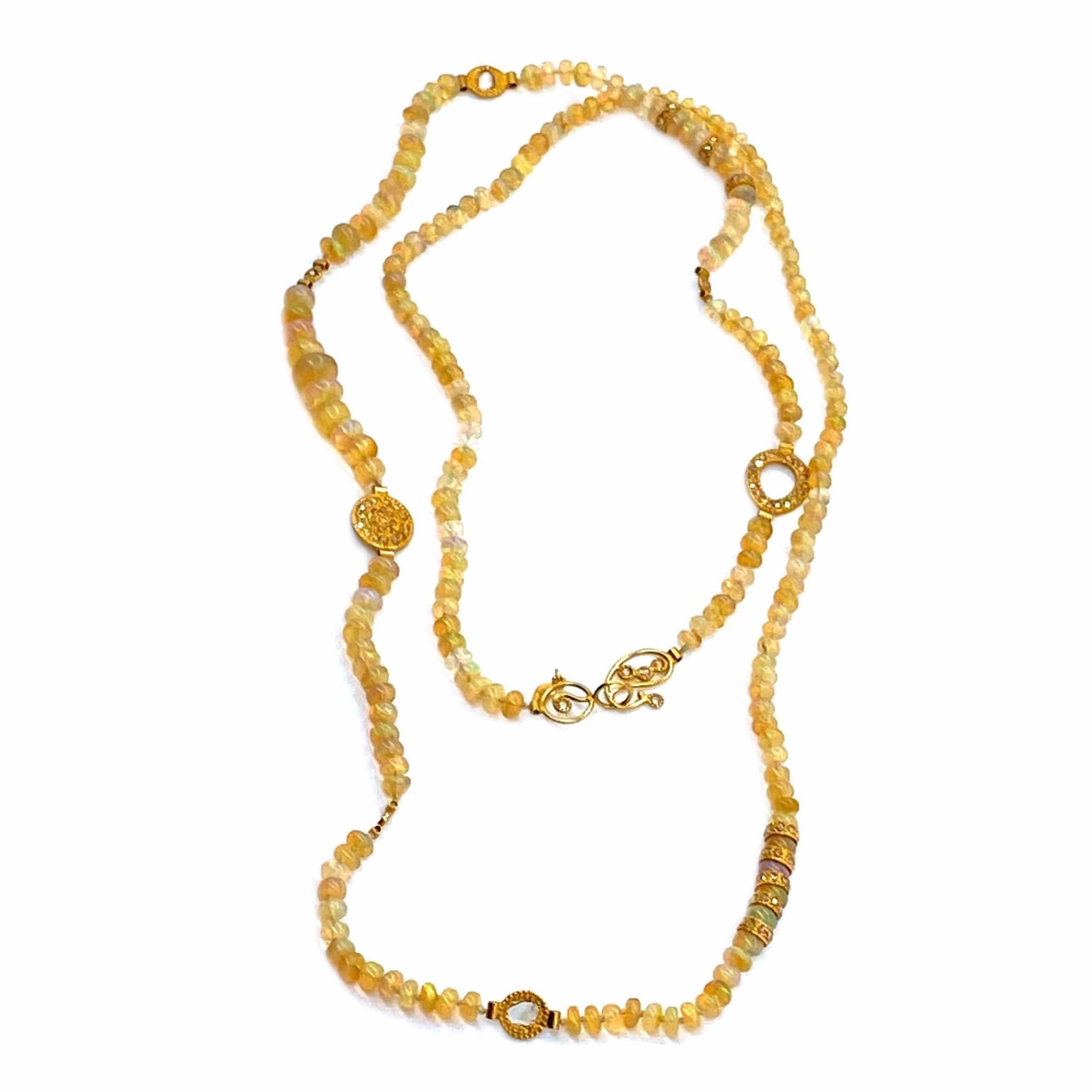 20K Affinity Opal Beads Long Necklace - Coomi
