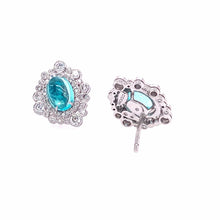 Load image into Gallery viewer, Trinity 18K Contemporary Paraiba Earrings - Coomi
