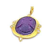 Load image into Gallery viewer, Antiquity Lady Carved Ruby Pendant - Coomi

