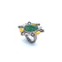 Vitality Sterling Silver and Gold Green Agate Ring - Coomi