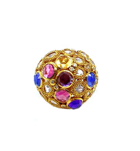 Load image into Gallery viewer, Vitality 20k Colored stones opera Ring - Coomi
