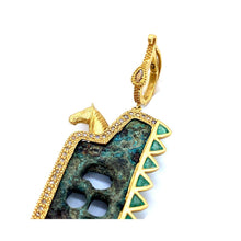 Load image into Gallery viewer, Antiquity Ancient Bronze Lock Pendant - Coomi
